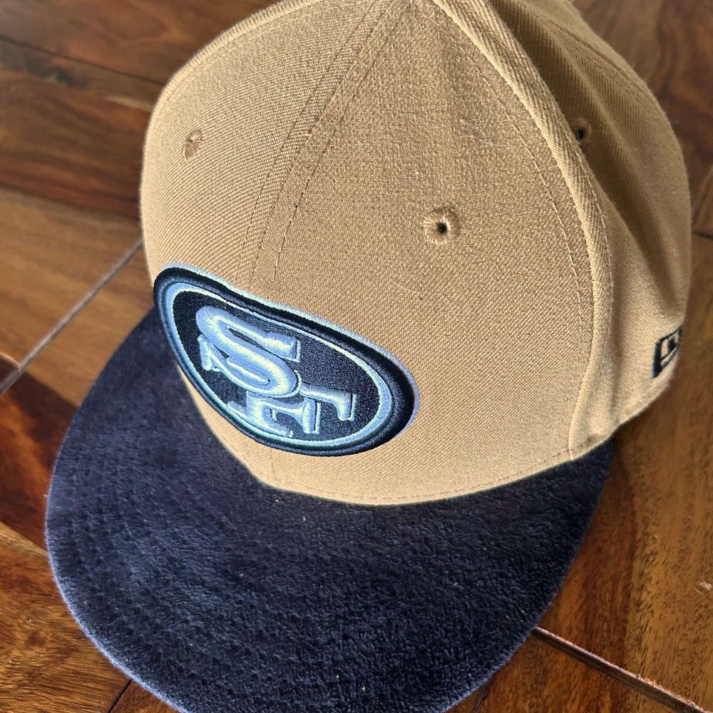 SAN FRANCISCO 49ERS 2-TONE COLOR PACK 59FIFTY FITTED HAT Tan/Black fitted 7 1/8